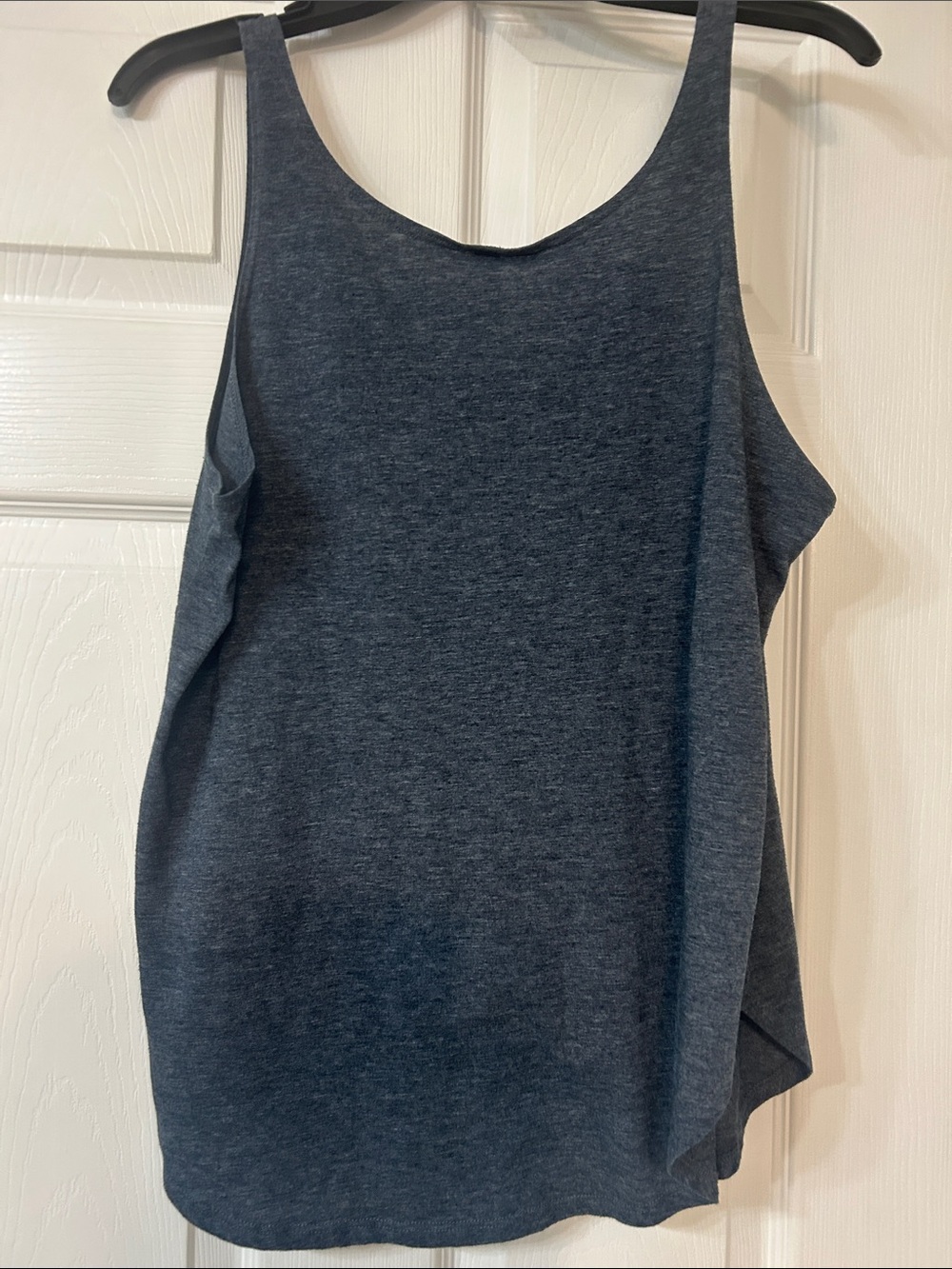 Women's Navy Graphic Tank Top - Casual Scoop Neck - Picture 2 of 2